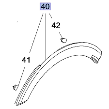 Opel Crossland X Sol Arka Çamurluk Ağız Bakaliti
