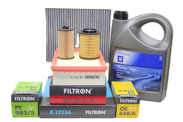 Opel / Mokka 1.6 Dizel 1.Sınıf Motor Bakım Seti Gm 5w30 5 Lt Yağlı (fi̇lt.mok.1.6)