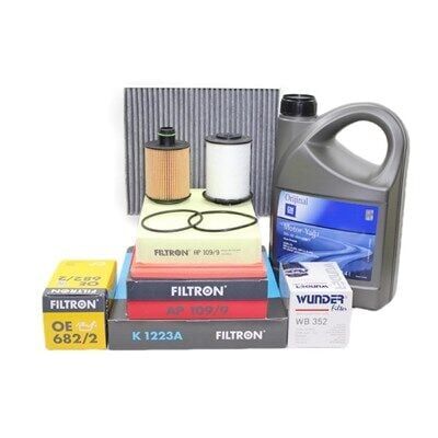 Chevrolet / Yeni Aveo (T300)   1.3 Dizel Motor Bakım Seti GM 5W30 4 LT Yağlı