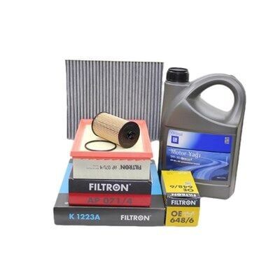 Opel / Mokka 1.4 Turbo Motor Bakım Seti Gm 5W30 5 LT Yağlı (FİLT.MOK.1.4)