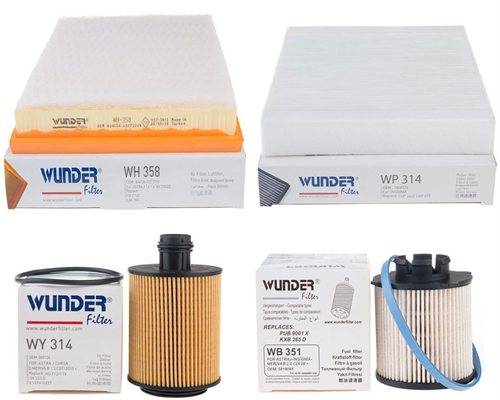 Chevrolet / Yeni Aveo (T300)  1.3 Dizel Bakım Filtre Seti Wunder