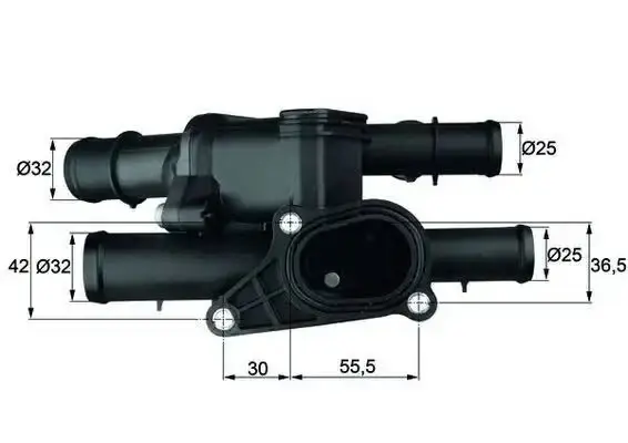 Volkswagen Golf 4 / Bora / Audi A3 / Seat Toledo Termostat Yuvası (Komple)