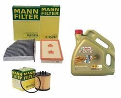 Volkswagen Golf 5 1.6 Periyodik Bakım Seti Mann Marka Castrol Motor Yağlı