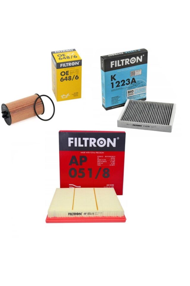 Opel / Astra J 1.6 Benzinli 115 BG Bakım Filtre Seti Karbonlu Filtron Marka