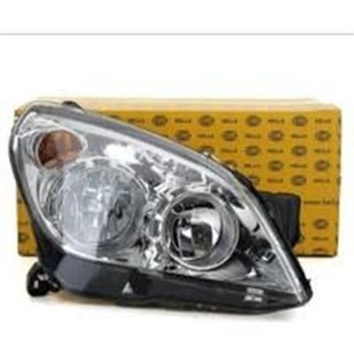 Opel / Astra H Sağ Far Krom (Beyaz) Zeminli Hella