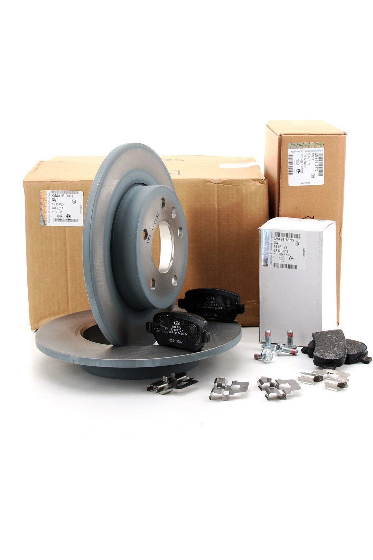 Opel / Astra H 5 Bijon Arka Fren Disk Ve Balata Takımı Orijinal Gm (93190173)