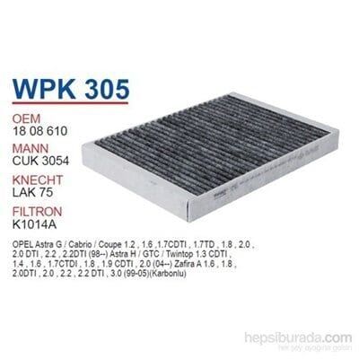 Opel / Astra H Aktif Karbonlu Polen Filtresi Wunder