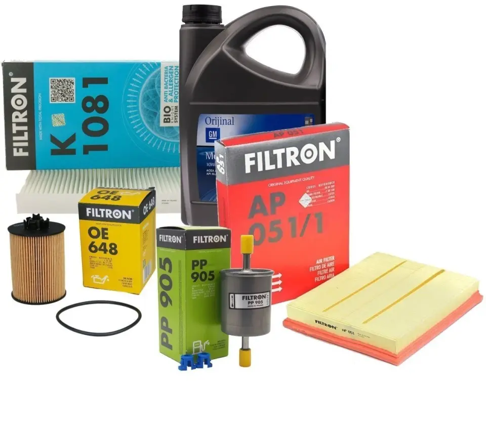 Opel / Zafira A Filtron Uyumlu 2.0 Dizel Motor Bakım Seti GM 10W40 5 LT Yağlı FİLT.AST.Gx20dth