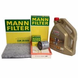 Volkswagen Golf 7 1.2 - 1.4 TSI Periyodik Bakım Seti Motor Yağlı Mann Castrol Motor Yağlı