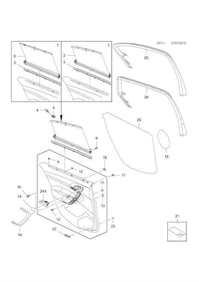 Opel / İnsignia Arka Sağ Cam Perde Siyah