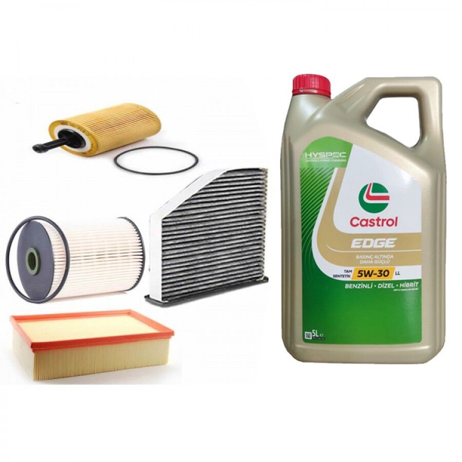 Volkswagen Passat 2.0 TDI BlueMotion Periyodik Bakım Filtre Seti Mazot Hariç Mann Marka Motor Yağlı