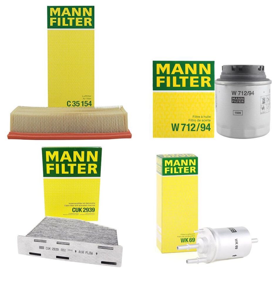 Volkswagen Scirocco 1.4 TSI (CAV-CTH) Bakım Filtre Seti Mann Marka
