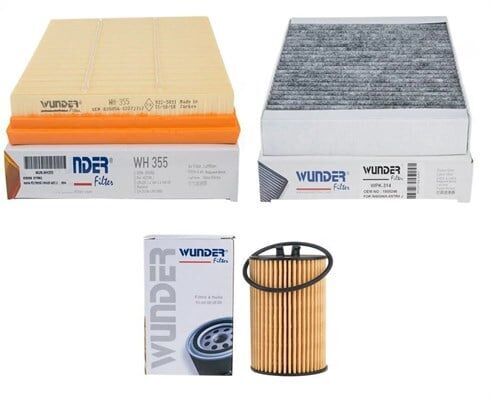 Opel / Astra H 1.6 2007 - 2013 Model Arası Benzinli Periyodik Filtre Seti Wunder Marka