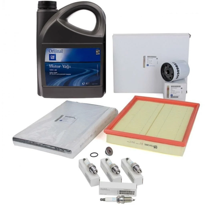 Opel / Astra G 1.4 - 1.6 Bakım Seti  Mobil 10W40 Yağlı Bujisiz
