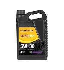 Kraftvoll 5W30 Tam Sentetik Motor Yağı 4 Lt