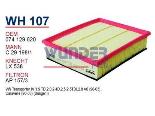 Chevrolet / Cruze 1.6 Uyumlu Benzinli Hava Filtresi Wunder