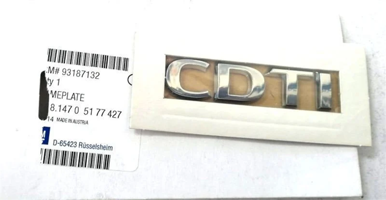 Opel / Astra J Bagaj CDTİ Yazı Krom