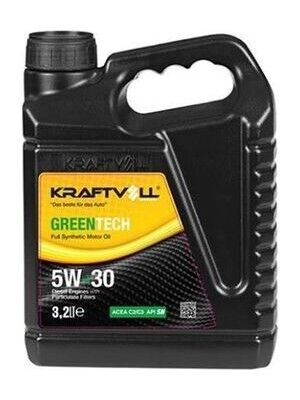 Kraftvoll 5W30 Tam Sentetik Motor Yağı DPF Partikül C3 SN 3.2 Lt
