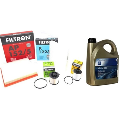 Opel / İnsignia Filtron 2.0 Dizel Motor Bakım Seti Gm 5W30 5 LT Yağlı