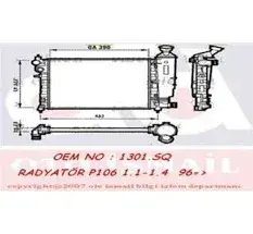 Chevrolet Lacetti 1.4 - 1.6 Düz Vites Motor Su Radyatörü Valeo Marka