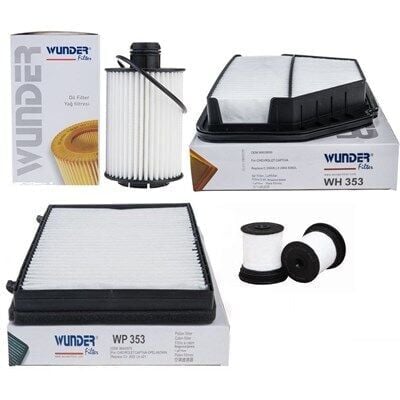 Chevrolet / Yeni Captiva (C140)  2.0 C140 Dizel Periyodik Bakım Filtre Seti Mazot Filtresi Kısa Tip 2012