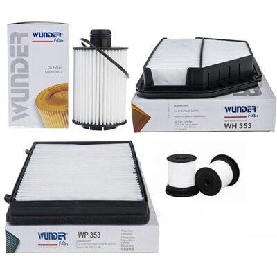 Chevrolet / Yeni Captiva (C140)  2.0 C140 Dizel Periyodik Bakım Filtre Seti Mazot Filtresi Kısa Tip 2012