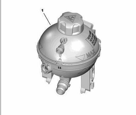 Opel / Astra L  PSA 9678125880  Motor Yedek Su Deposu Orijinal