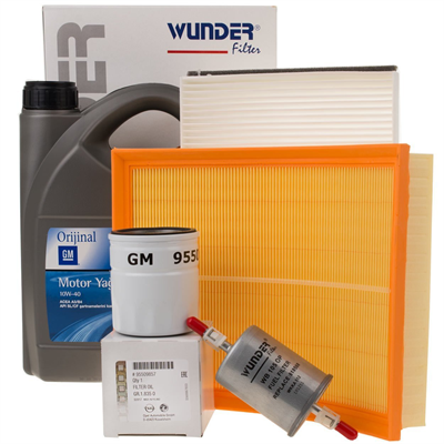 Opel / Astra G 1.4/1.6 Bakım Seti SHELL 10W40 Motor Yağlı 4LT (BAKIMAST.GM))