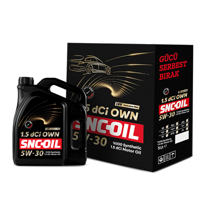 SNC-OIL 5W-30 Motor Yağı DPF Partiküllü 5 Litre