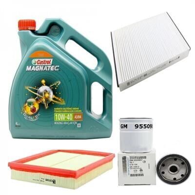 Opel / Astra G 1.4 /1.6 Periyodik Bakım Seti Bujisiz (Castrol 10W40 Yağlı)