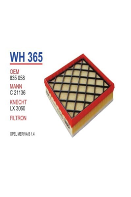 Opel / Meriva B 1.3 1.4 1.7 Hava Filtresi Wunder