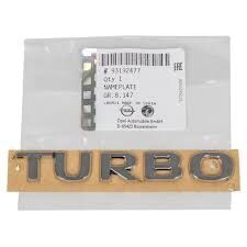 Opel / Astra K Kasa Turbo Yazı Krom Orjinal