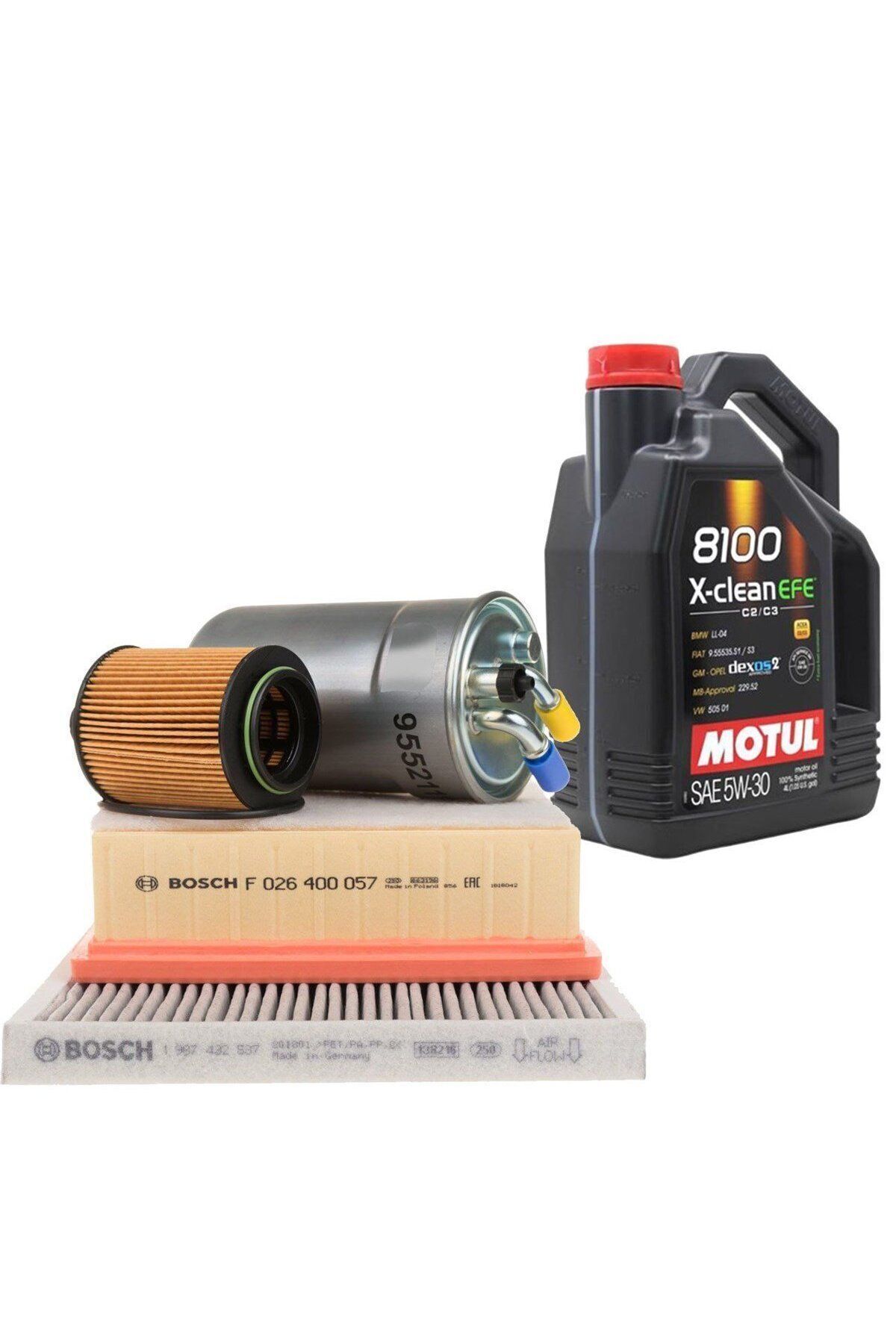 Opel / Corsa D 1.3 Dizel Euro5 Motul Yağ Bosch Filtre Bakım Seti