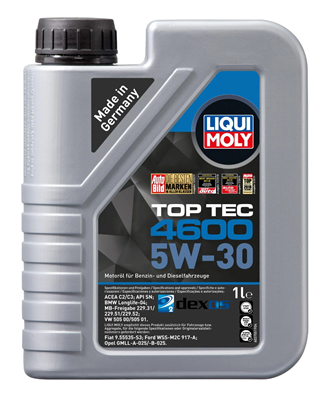 Lique Moly  5W-30 Top Tec 4600 Tam Sentetik Motor Yağı 1 Litre