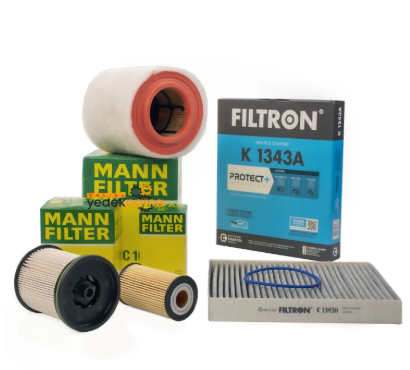 Opel / Astra K 1.6 Dizel Bakım Filtre Seti Mann (Polen Karbonlu Filtron)
