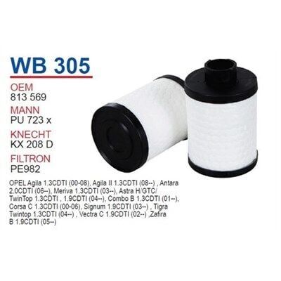 Opel / Combo C 1.3 Dizel Mazot Filtresi Wunder Marka