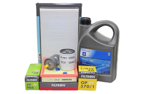 Opel / Corsa B Filtron 1.2 Benzinli Motor Bakım Seti GM 10W40 4 LT Yağlı