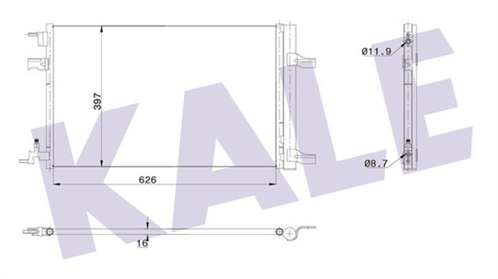 Opel / Astra J Klima Radyatörü Otomatik Vites Kale Marka