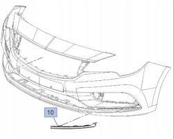 Opel / Astra K Sağ Sis Lamba Alt Plastik Çıtası Orijinal