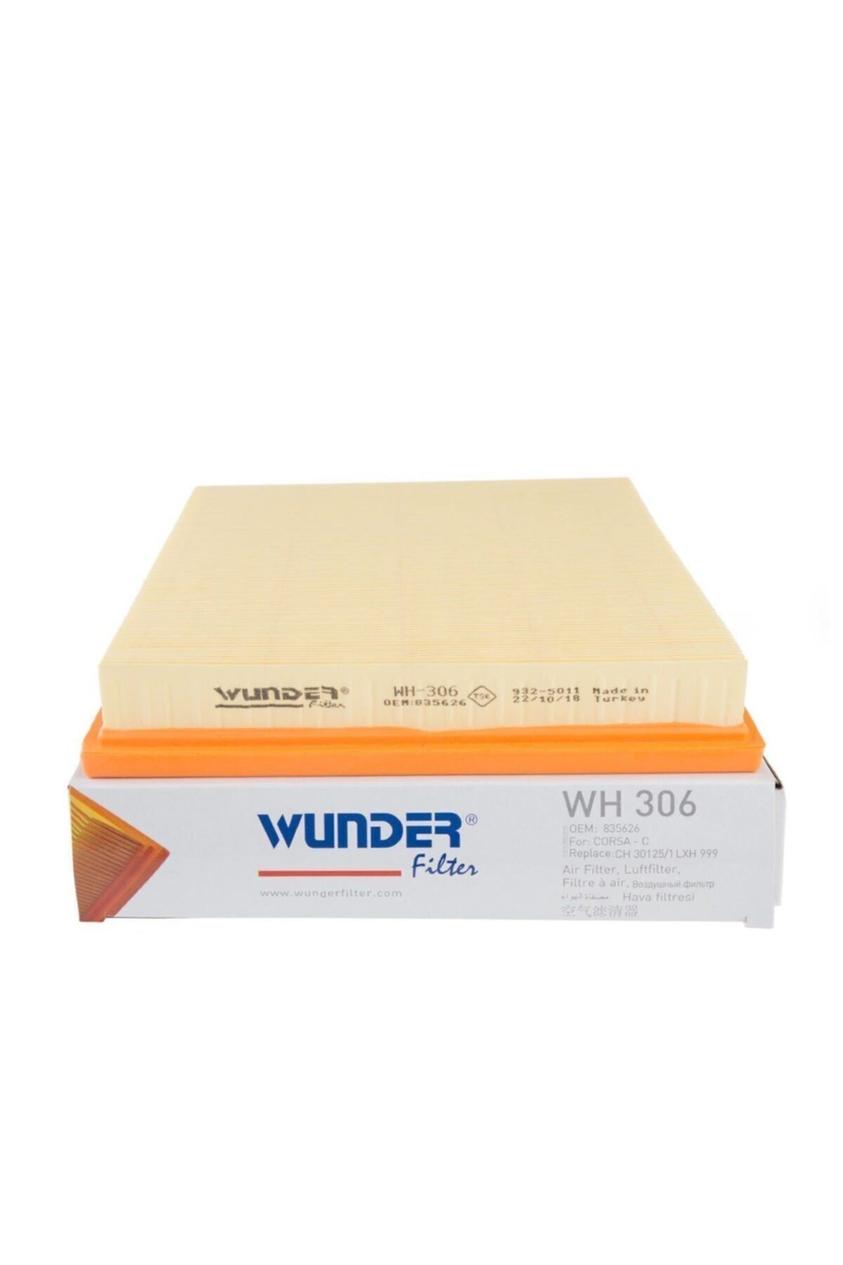 Opel / Corsa C 1.3 /1.7  Dizel Hava Filtresi Süngerli Wunder Marka