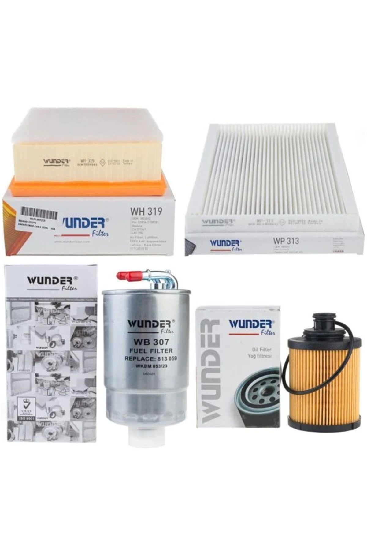 Opel / Corsa D 1.3 Euro 4 Dizel Filtre Seti 2007-2009 Wunder Çıkıntılı Tip