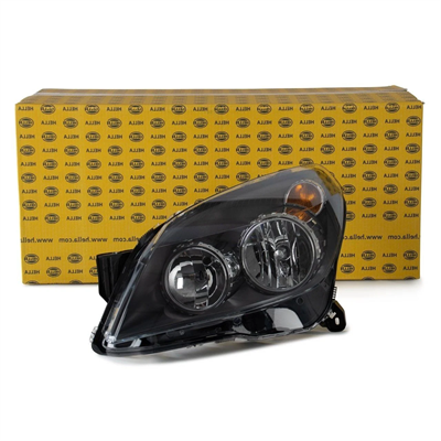 Opel / Astra H Uyumlu Koyu Zeminli Sol Far Hella